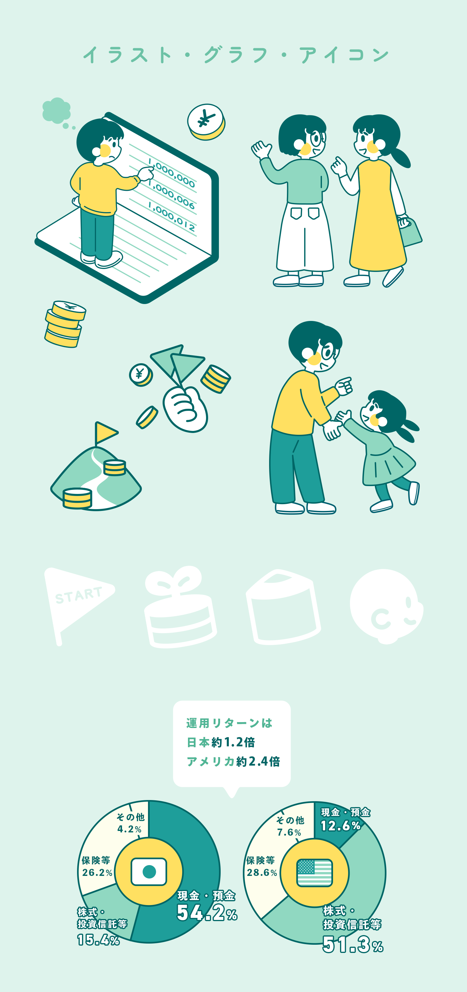 シンプルイラストのイメージ