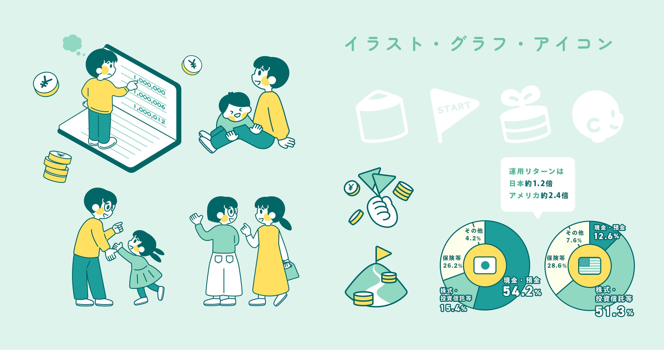 シンプルイラストのイメージ